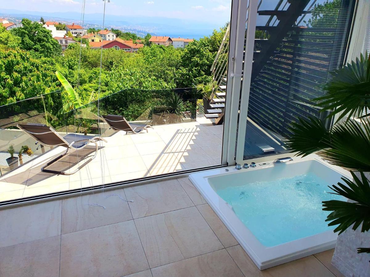 Penthouse Jacuzzi & Pool Apartmants Opatija Exteriör bild